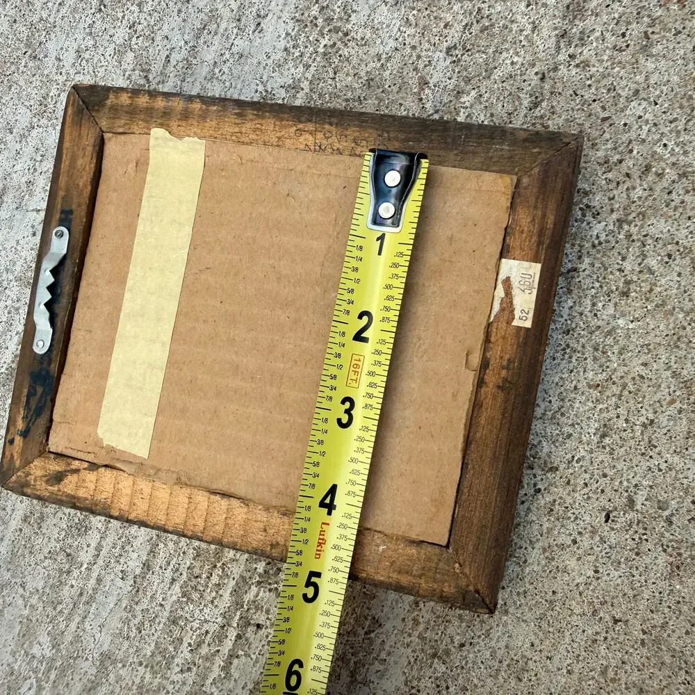 Vintage Gold Wood Ornate 4x5 Picture Photo Frame Hanging Wall Home Decor